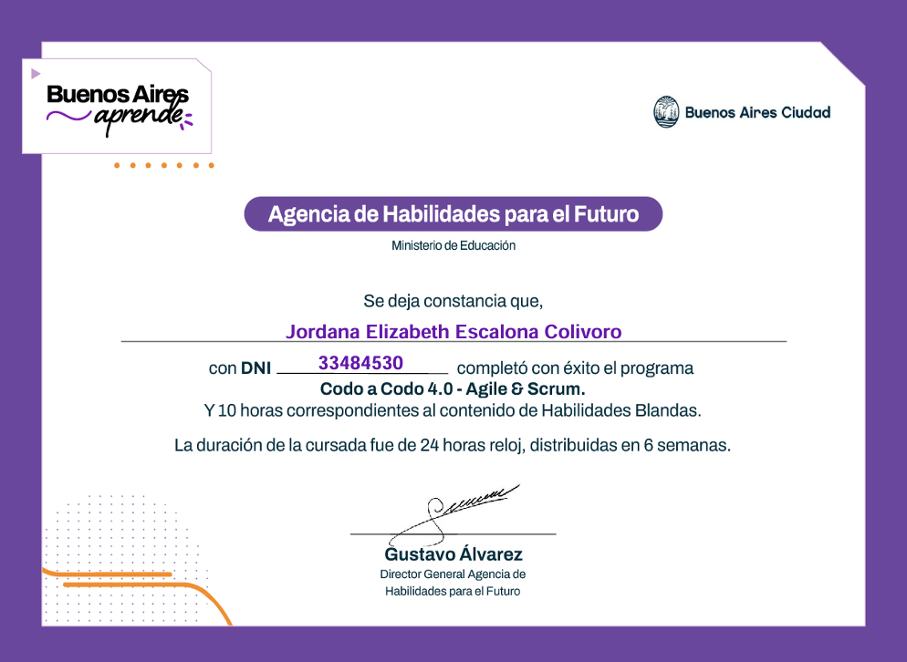 Certificado Agile & Scrum